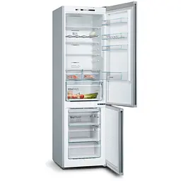 Холодильник з нижньою морозильною камерою Bosch KGN39VL316 нержавіюча сталь (KGN39VL316) - мініатюра 2