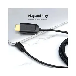 Кабель мультимедійний USB-C to HDMI M 1.5m black Vention (CGUBG) - мініатюра 3