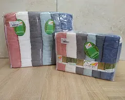 Набір турецьких махрових рушників Cestepe 50х90 6 штук + 70х140 6 штук Bamboo Sarev - мініатюра 5