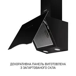 Витяжка декоративна похила Minola HVS 6812 BL 1200 LED - мініатюра 5