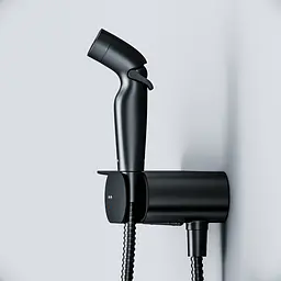 Гігієнічний душ прихованого монтажу Am.Pm Like з полицею black matt F0202622, Чорний матовий - мініатюра 7