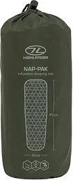 Килимок надувний Highlander Nap-Pak Inflatable Sleeping Mat 5 cm Olive (AIR071) - мініатюра 4