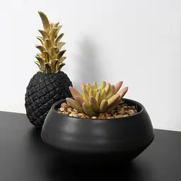 Статуетка декоративна МВМ My Home Ананас чорна (DH-ST-12 BLACK) - мініатюра 6
