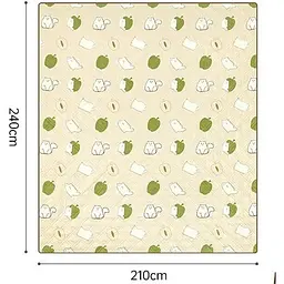 Килимок для пікніка Naturehike 210x240 CNK2350WS010 бежевий з котами - мініатюра 2