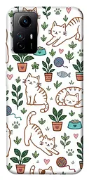 TPU чохол Demsky Cats pattern для Xiaomi Redmi Note 12S