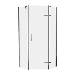 Душова кабіна Eger Stefani 100x100 без піддону 599-535-100/1, прозорий, хром