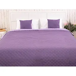 Покривало Руно Violet Ромб, мікрофібра, з ультрозвуковою стібкою, 212х150 см, фіолетовий (360.52У_Violet ромб) - мініатюра 3