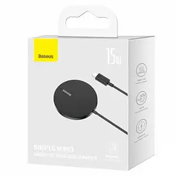 Бездротова зарядка Baseus Simple Mini 3 Magnetic Wireless Charger - мініатюра 6