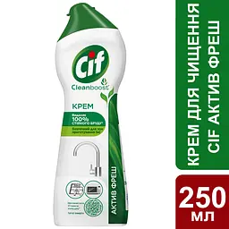 Крем для чищення Cif Clean Boost Актив Фреш, 250 мл - мініатюра 3