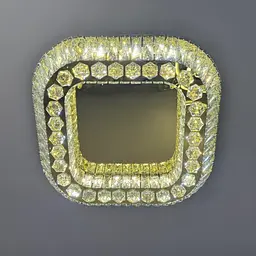 Стельова LED-люстра для вітальні Linisoln 3216-50*50 FG золото 140 Вт до 18 м - мініатюра 3