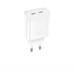 Зарядний пристрій XO L105 35W 35W Dual Port Fast Charger Type-c Port Fast Charger White - мініатюра 2