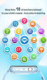 Смарт годинник-телефон дитячий Wonlex KT37 з відеодзвінком WI-FI GPS SIM-карта Blue (18886) - мініатюра 3