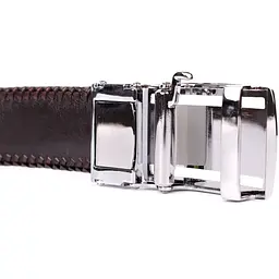 Ремінь-автомат з натуральної шкіри крокодила коричневий CROCODILE LEATHER 18171 120 см - мініатюра 7