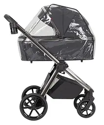 Коляска універсальна 2 в 1 Omega Excellent Grey з LED підсвічуванням для дітей до 22 кг CARRELLO Сірий - мініатюра 3