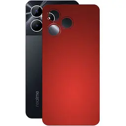 Защитная пленка StatusSKIN для Realme Note 50 Корпус Винил красная матовая