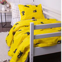 Комплект постільної білизни MirSon Kids Time 17-0572 Black Cat, дитячий - мініатюра 2