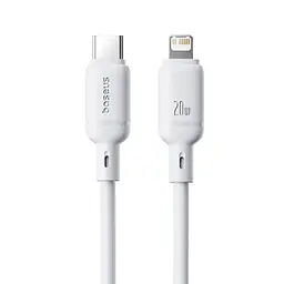 Кабель Baseus Silky Series Fast Charging Cable Type-C to iP 20W 1m White