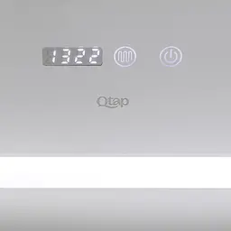 Дзеркало Qtap Mideya 700x800 з LED-підсвічуванням Touch, з антизапотіванням, з годинником, диммером яскравості QT2078DCF7080W - мініатюра 5