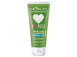 Скраб для обличчя БІОКОН 90мл гель I love rice
