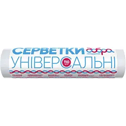 Серветки універсальні Добра господарочка в рулоні 25х30 см 110 шт.