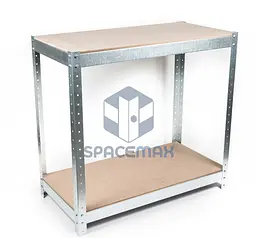 Стелаж металевий 80×60×25 оцинкований самозбірний SPACEMAX 2