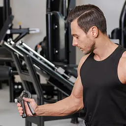 Еспандер регульований Gymtek 10-80кг з лічильником чорний - мініатюра 6