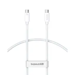 Дата кабель Baseus Superior 2 USB4 Full-Function Type-C to Type-C 240W (1.8m) (P10365200211-05) Moon White - мініатюра 4