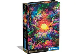 Пазл Clementoni Color Boom Collection: Психоделічний світанок у джунглях (Color Boom Collection - Psychedelic Jungle Sunrise Puzzle - 500 pcs.), 500 ел. (35530)