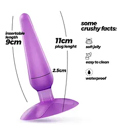 Анальна пробка Crushious Jolly лілова - мініатюра 3