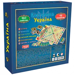 Настільна гра "Вікторина Україна" 0994 розвиваюча гра - мініатюра 2