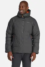 Мембранна чоловіча тепла куртка Rab Valiance Jacket L Темно-сірий