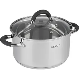 Каструля Ardesto зі скляною кришкою Gemini Salerno 3.4л нержавіюча сталь силікон kuh0014696