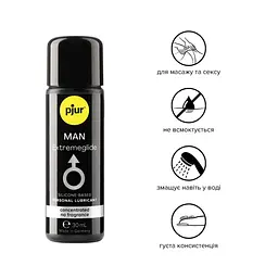 Преміальний лубрикант Pjur MAN Premium Extremeglide - на силіконовій основі, 30 мл - мініатюра 3