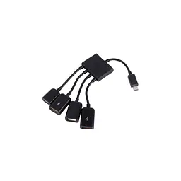 Концентратор Lapara LA-MicroUSB-OTG-HUB black - мініатюра 3