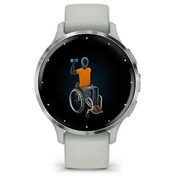 Смарт-годинник Garmin Venu 3s Silver Stainless Steel Bezel with Sage Gray Case and Silicone Band (010-02785-51) - мініатюра 6