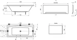 Ванна акрилова Ravak Formy 02 180x80 C891000000 Білий - мініатюра 2