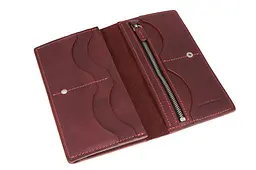 Портмоне Сinturino, бордо GRANDE PELLE 19х10х1.5 см acs0032233 - мініатюра 3