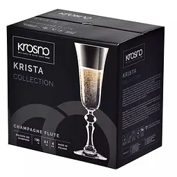Набір келихів для шампанського Krosno Krista, скло, 150 мл, 6 шт. (788029) - мініатюра 3