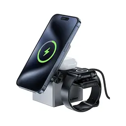 Зарядний пристрій Acefast Wireless QI 3in1 15W E18 Rubik''s (6974316282884) - мініатюра 4