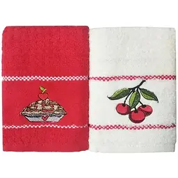 Набір кухонних рушників HomeBrand Вишня 40х60 см 2 шт. (5861)