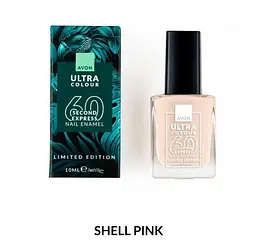 Швидковисихаючий лак для нігтів Avon «УльтраКолір за 60 секунд» Shell Pink,10 мл (494693241) - мініатюра 1