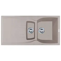 Кухонна мийка Adamant NEW LINE PLUS avena 975x495x235 мм, з крилом 97,5 см