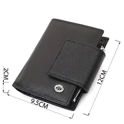 Вертикальний гаманець для жінок із натуральної шкіри ST Leather 22703 чорний - мініатюра 3