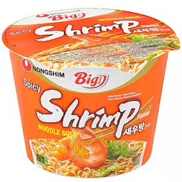Суп Рамьон з гострою креветкою Сеутанмен у мисці Nongshim 115г