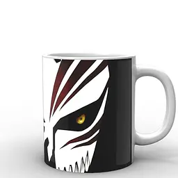 Кухоль GeekLand Блич Bleach маска порожнечі на чорному тлі BL.02.017 330 мл чорний - мініатюра 3