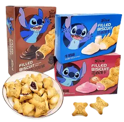Печиво Disney Stitch Filled Biscuit Chocolat Flavor 50г - мініатюра 5