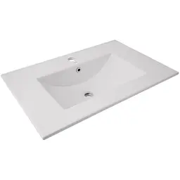 Раковина врізна меблева Qtap Albatross 720х460х180 White без донного клапана QT01113070CW1