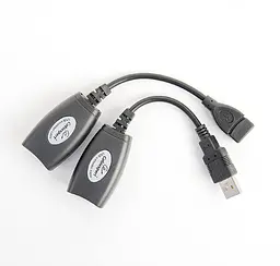 Подовжувач USB2.0 RJ45 Cablexpert до 30 м - мініатюра 3
