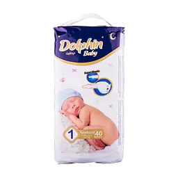 Підгузки Dolphin Newborn 2-5 кг 40 шт (8680131204038)