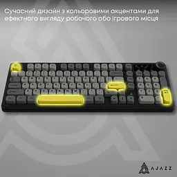 Клавіатура бездротова Ajazz AF98 PLUS Black (AF98-PLUS-BGY) - мініатюра 11